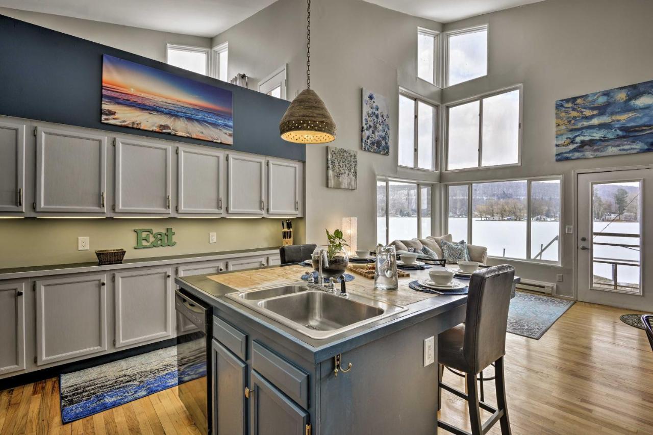 Waterfront Deruyter Home With Private Dock! New Woodstock エクステリア 写真