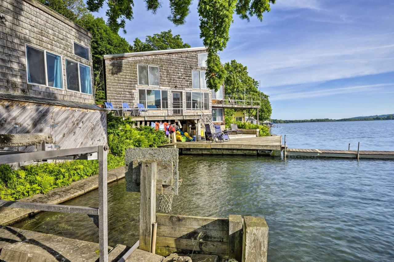 Waterfront Deruyter Home With Private Dock! New Woodstock エクステリア 写真