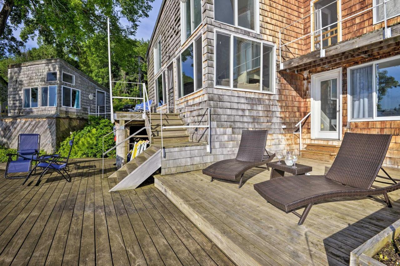Waterfront Deruyter Home With Private Dock! New Woodstock エクステリア 写真