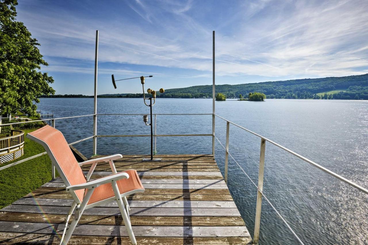 Waterfront Deruyter Home With Private Dock! New Woodstock エクステリア 写真
